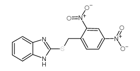 2-(2,4-DINITROBENZYLTHIO)-1H-BENZO[D]IMIDAZOLE Structure