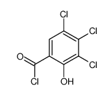 3,4,5-Trichloro-2-hydroxybenzoyl chloride结构式