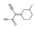 cyano-(3-methyl-cyclohexyliden)-acetic acid结构式