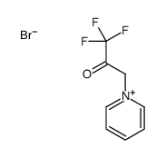 1,1,1-trifluoro-3-pyridin-1-ium-1-ylpropan-2-one,bromide结构式