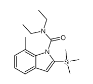 7-methyl-2-trimethylsilanyl-indole-1-carboxylic acid diethylamide Structure