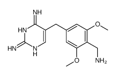 5-[[4-(aminomethyl)-3,5-dimethoxyphenyl]methyl]pyrimidine-2,4-diamine Structure