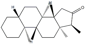 17α-Methyl-5α-androstan-16-one structure