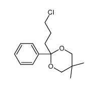 2-(3-chloropropyl)-5,5-dimethyl-2-phenyl-1,3-dioxane Structure