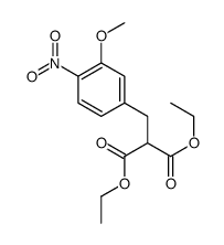 diethyl 2-[(3-methoxy-4-nitrophenyl)methyl]propanedioate结构式