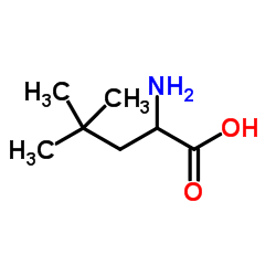 2-AMINO-4,4-DIMETHYL PENTANOIC ACID结构式