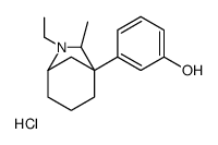 3-(7-ethyl-6-methyl-7-azabicyclo[3.2.1]octan-5-yl)phenol,hydrochloride Structure