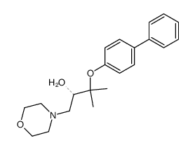 3-biphenyl-4-yloxy-3-methyl-1-morpholin-4-yl-butan-2-ol结构式