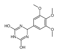 6-(3,4,5-trimethoxyphenyl)-1,3,5-triazinane-2,4-dione Structure