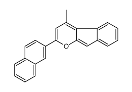 4-methyl-2-naphthalen-2-ylindeno[2,1-b]pyran Structure