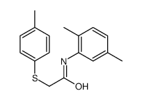 N-(2,5-dimethylphenyl)-2-(4-methylphenyl)sulfanylacetamide Structure