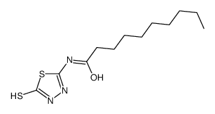 N-(2-sulfanylidene-3H-1,3,4-thiadiazol-5-yl)decanamide Structure