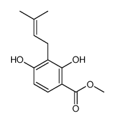 methyl 2,4-dihydroxy-3-(3-methylbut-2-enyl)benzoate Structure