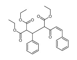 triethyl 4-oxo-2,6-diphenylhex-5-ene-1,1,3-tricarboxylate结构式