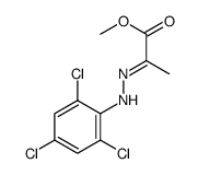 methyl 2-[(2,4,6-trichlorophenyl)hydrazinylidene]propanoate Structure