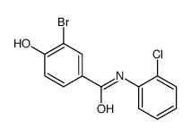 3-bromo-N-(2-chlorophenyl)-4-hydroxybenzamide结构式