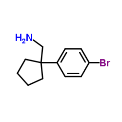 1-(4-溴苯基)-环戊烷甲胺结构式