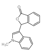 1(3H)-Isobenzofuranone,3-(1-methyl-1H-indol-3-yl)-结构式