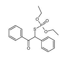 O,O-diethyl S-(2-oxo-1,2-diphenylethyl) phosphorothioate Structure