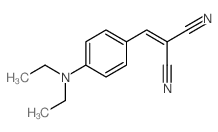 2-[(4-diethylaminophenyl)methylidene]propanedinitrile结构式