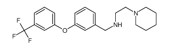 N-(2-(Piperidin-1-yl)ethyl)-N-[3-(3-(trifluoromethyl)phenoxy)benzyl]amine结构式