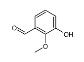 2-甲氧基-3-羟基苯甲醛结构式