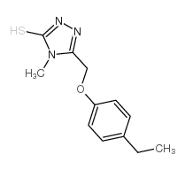 5-[(4-乙基苯氧基)甲基]-4-甲基-4H-1,2,4-噻唑-3-硫醇图片
