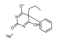 5-Phenyl-5-propyl-2-sodiooxy-4,6(1H,5H)-pyrimidinedione结构式