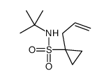 N-tert-butyl-1-prop-2-enylcyclopropane-1-sulfonamide Structure