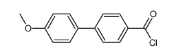 4'-methoxy[1,1'-biphenyl]-4-carboxylic acid chloride Structure