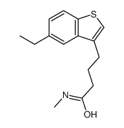 4-(5-ethyl-1-benzothiophen-3-yl)-N-methylbutanamide Structure