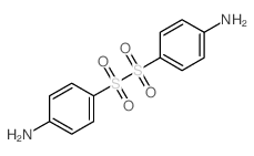 4-(2-(4-Aminophenyl)-1,1,2,2-tetraoxidodisulfanyl)phenylamine结构式