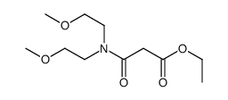 ethyl 3-[bis(2-methoxyethyl)amino]-3-oxopropanoate Structure