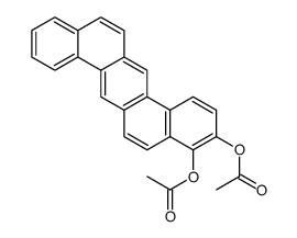 (4-acetyloxynaphtho[1,2-b]phenanthren-3-yl) acetate Structure