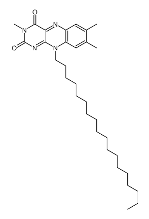 3,7,8-trimethyl-10-octadecylbenzo[g]pteridine-2,4-dione结构式