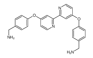 4-[4'-(4-AMINOMETHYLPHENOXY)-[2,2']BIPYRIDINYL-4-YLOXY]-BENZYLAMINE structure