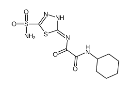 N-cyclohexyl-N'-(5-sulfamoyl-1,3,4-thiadiazol-2-yl)oxamide Structure