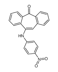 10-(4-nitroanilino)-5H-dibenzo[a,d]cyclohepten-5-one结构式