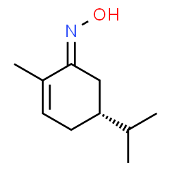 2-Cyclohexen-1-one,2-methyl-5-(1-methylethyl)-,oxime,(1E,5R)-(9CI) Structure