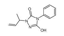 1-but-3-en-2-yl-4-phenyl-1,2,4-triazolidine-3,5-dione结构式