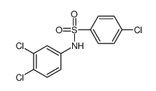 4-Chloro-N-(3,4-dichlorophenyl)benzenesulfonamide结构式