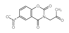 2H-1,3-Benzoxazine-2,4(3H)-dione,6-nitro-3-(2-oxopropyl)-结构式