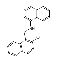 2-Naphthalenol,1-[(1-naphthalenylamino)methyl]- Structure