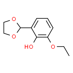 Phenol, 2-(1,3-dioxolan-2-yl)-6-ethoxy- (9CI) structure