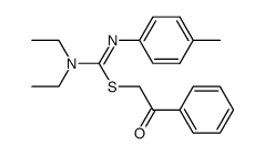 S-phenacyl-N,N-diethyl-N'-p-tolylthiourea结构式