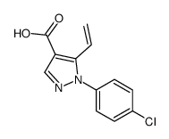 1-(4-chlorophenyl)-5-ethenylpyrazole-4-carboxylic acid Structure