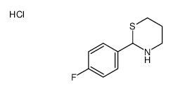 2-(4-fluorophenyl)-1,3-thiazinane hydrochloride structure