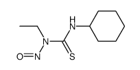 N3-cyclohexyl-N1-ethyl-N1-nitrosothiourea Structure