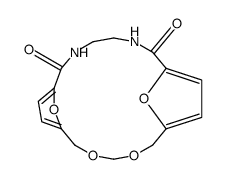 3,5-dioxa-9,12-diaza-1,7(2,5)-difuranacyclotridecaphane-8,13-dione Structure