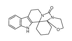 2,3,8,13,14,15,16,17-octahydro-5H,7H-indolo[2',3':3,4]pyrido[1,2-c]oxazolo[2,3-i]benzimidazol-5-one Structure